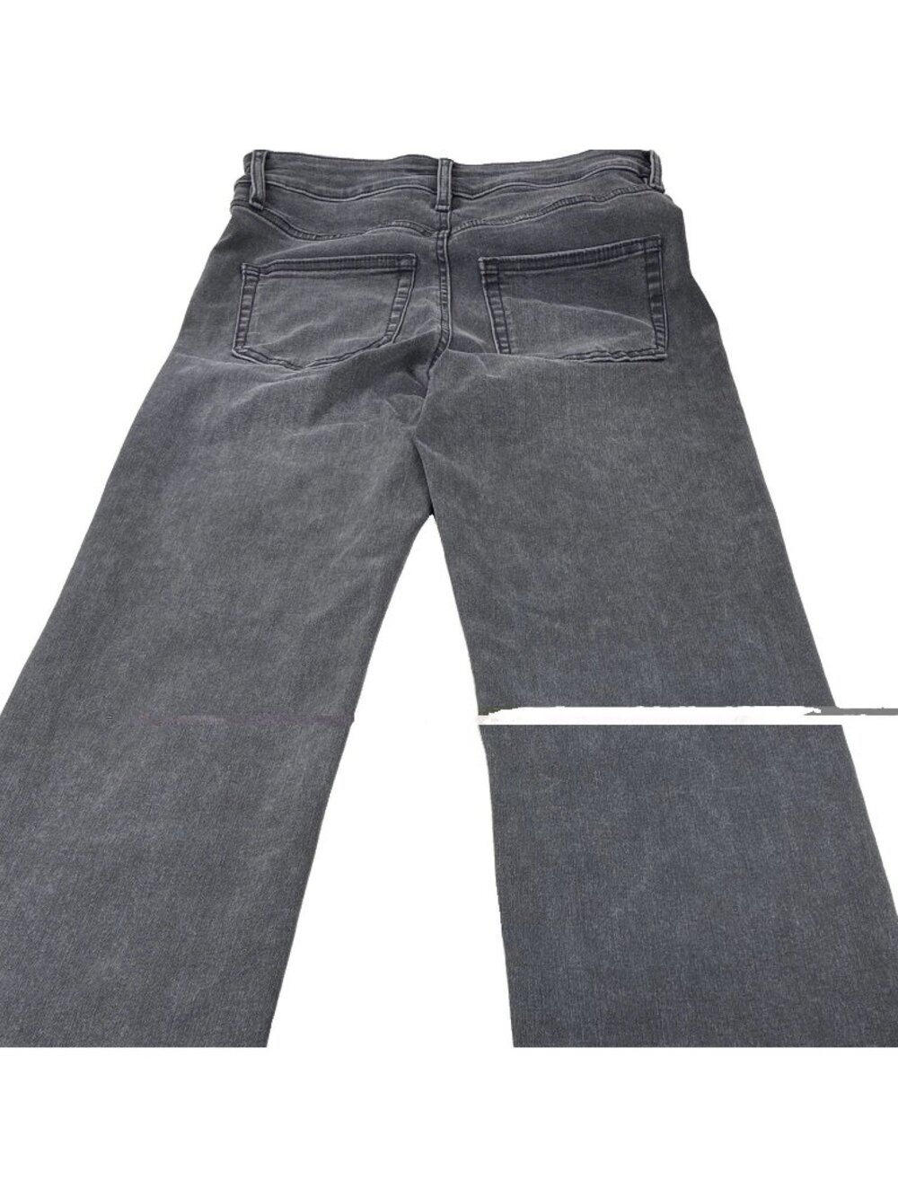 Well Worn Womens Skinny Stretch Jeans Size 26 Gray Charcoal Wash Ankle Zip Denim